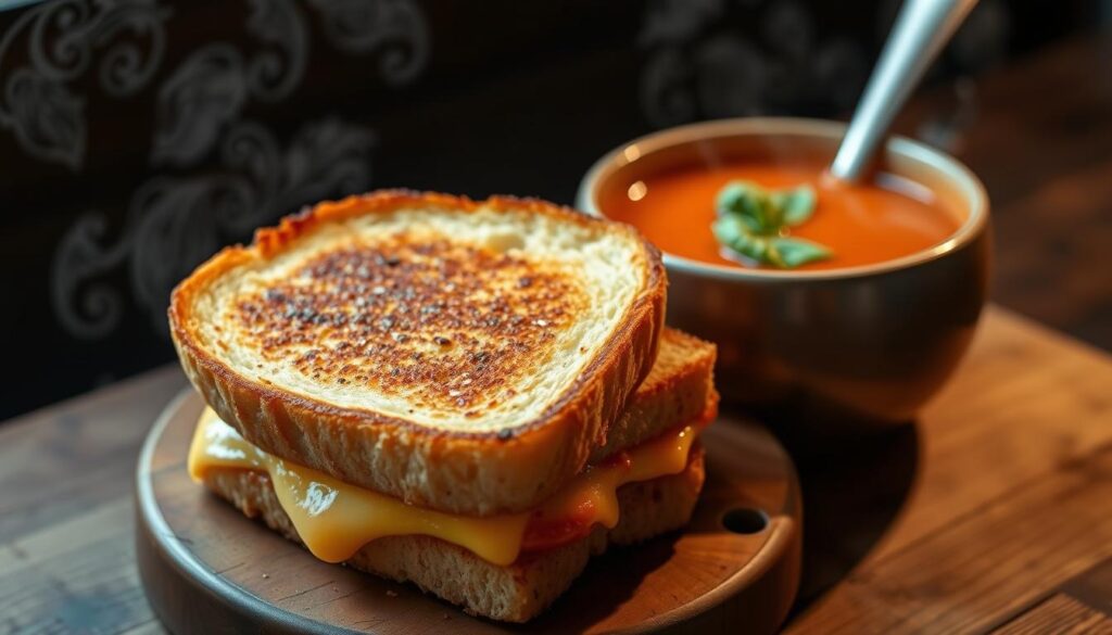 Grilled Cheese Sandwich Recipe with Tomato Soup