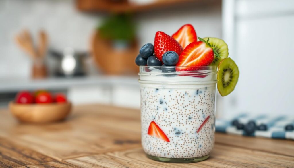 Healthy Overnight Chia Pudding Recipe with Fruits